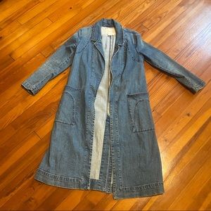 Denim “Peggy” Duster Jacket by Anthropologie